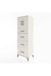 Hyperion Dolap Tek Raflı 4 Çekmeceli 2 Kapaklı 60x44x182 - S56M023V1B