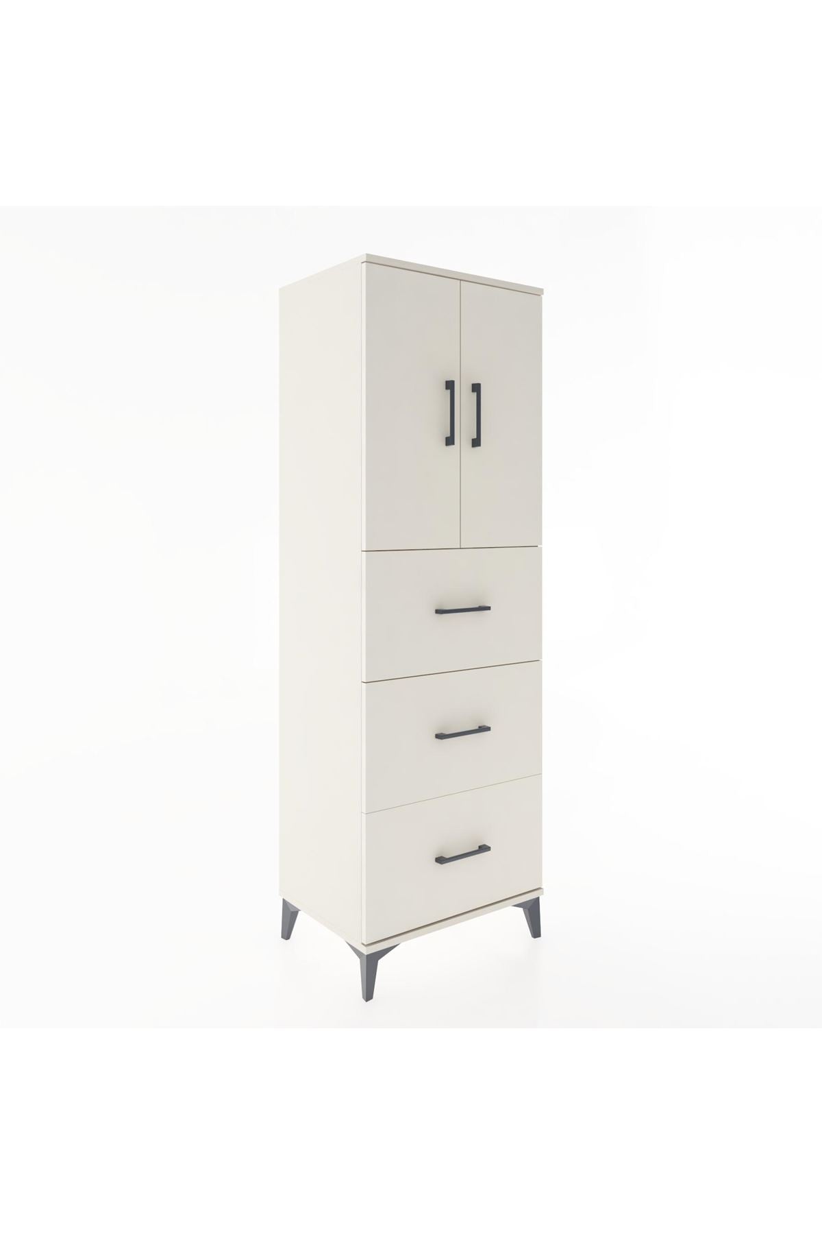 Hyperion Dolap 2 Raflı 3 Çekmeceli 2 Kapaklı 60x44x182 Aytaşı-Aytaşı