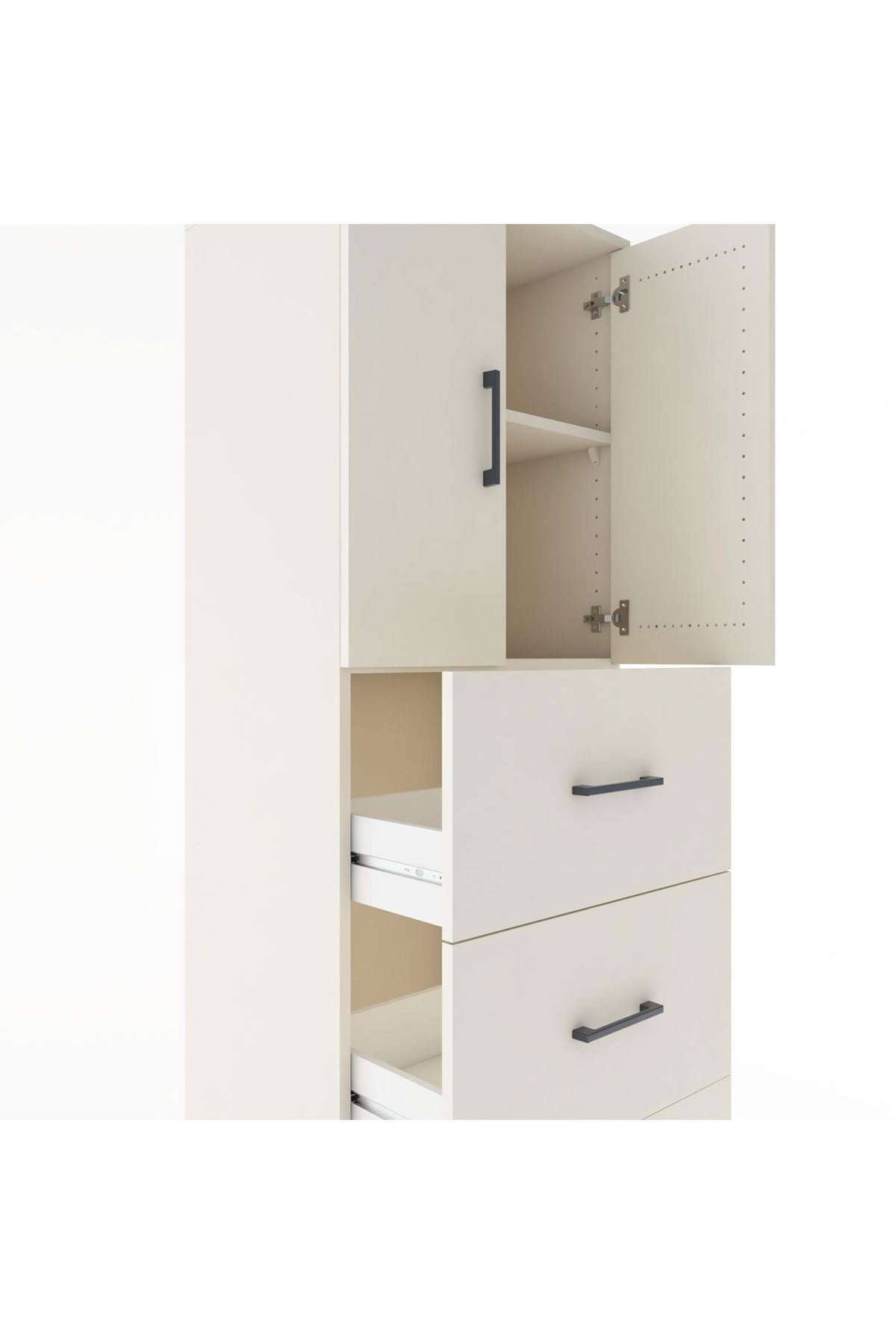 Hyperion Dolap 2 Raflı 3 Çekmeceli 2 Kapaklı 60x44x182 Aytaşı-Aytaşı