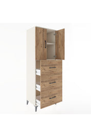 Hyperion Dolap 2 Raflı 3 Çekmeceli 2 Kapaklı 60x44x182 Aytaşı-Çam