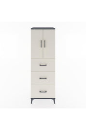 Hyperion Dolap 2 Raflı 3 Çekmeceli 2 Kapaklı 60x44x182 Antrasit-Aytaşı