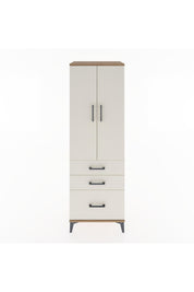 Hyperion Dolap 2 Raflı 3 Çekmeceli 2 Kapaklı 60x44x182 Çam-Aytaşı