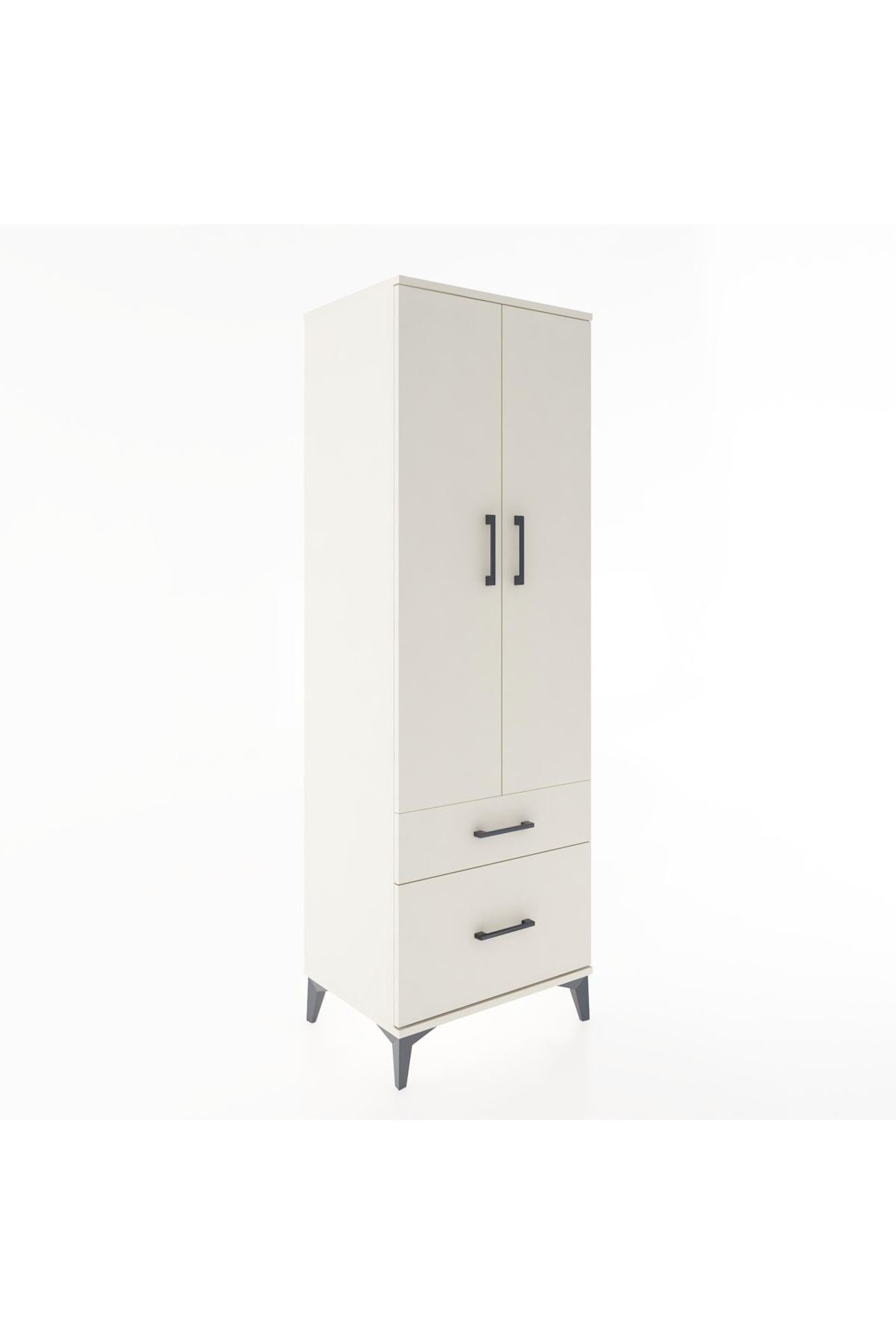 Hyperion Dolap 4 Raflı 2 Çekmeceli 2 Kapaklı 60x44x182 Aytaşı-Aytaşı