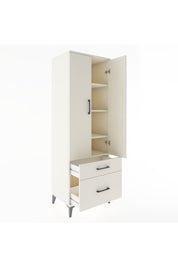 Hyperion Dolap 4 Raflı 2 Çekmeceli 2 Kapaklı 60x44x182 Aytaşı-Aytaşı