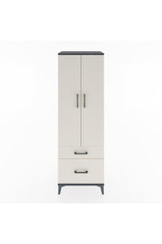 Hyperion Dolap 4 Raflı 2 Çekmeceli 2 Kapaklı 60x44x182 Antrasit-Aytaşı