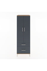 Hyperion Dolap 4 Raflı 2 Çekmeceli 2 Kapaklı 60x44x182