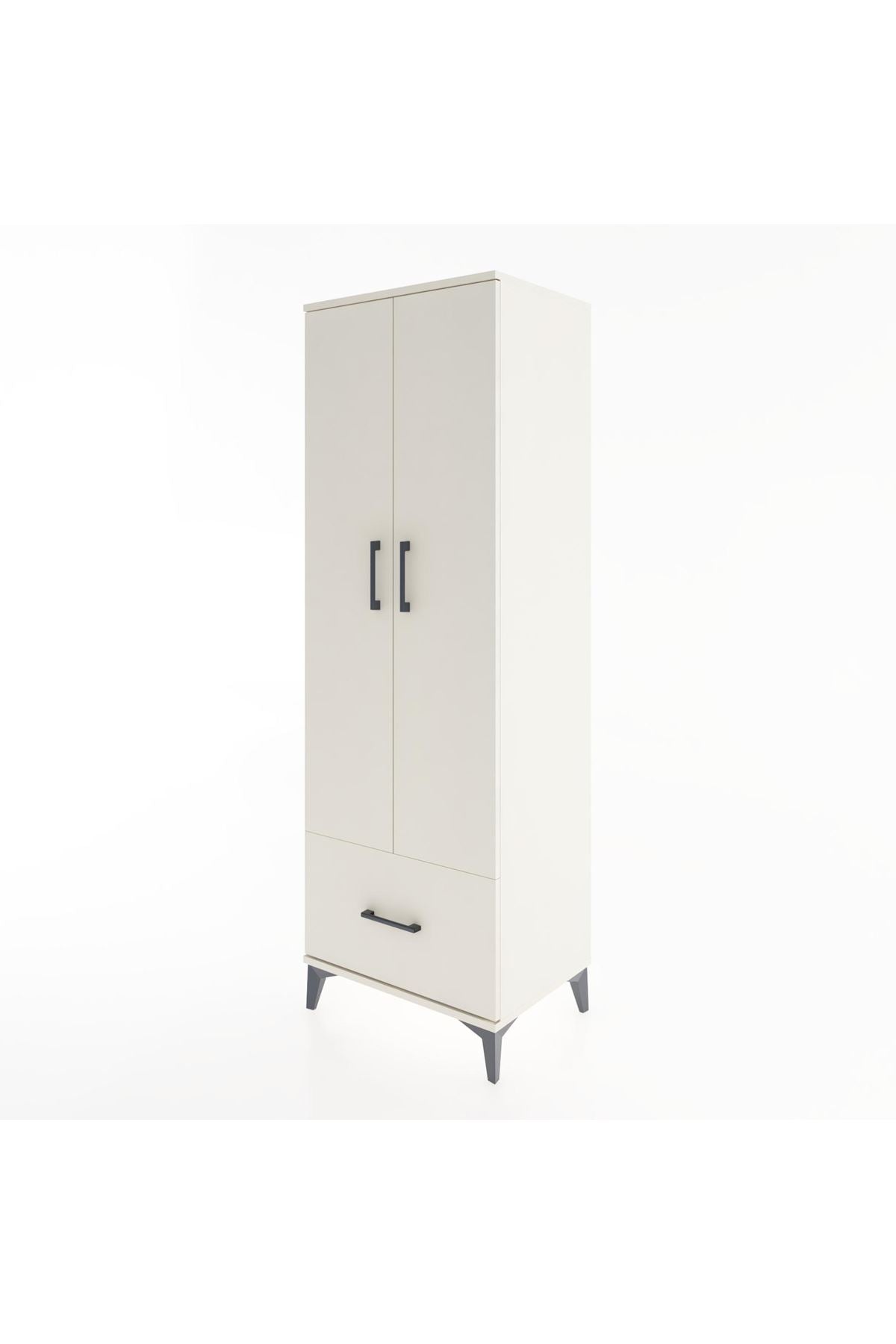 Hyperion Dolap 4 Raflı Tek Çekmeceli 2 Kapaklı 60x44x182 - S56M016V1B