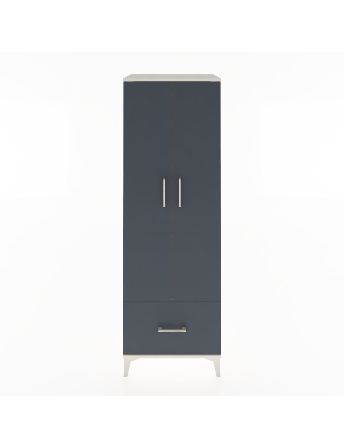 Hyperion Dolap 4 Raflı Tek Çekmeceli 2 Kapaklı 60x44x182 - S56M016V2B