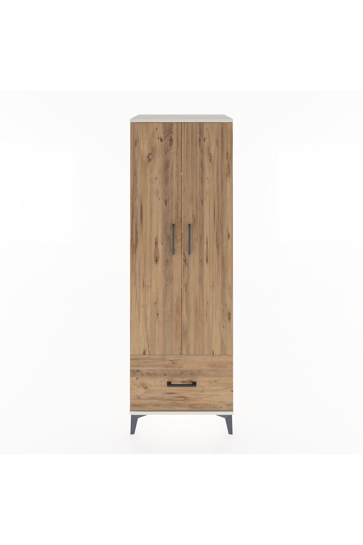 Hyperion Dolap 4 Raflı Tek Çekmeceli 2 Kapaklı 60x44x182 Aytaşı-Çam