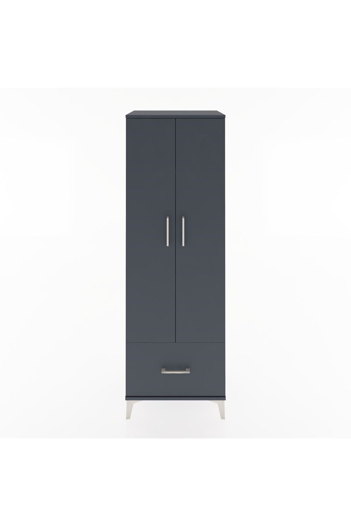 Hyperion Dolap 4 Raflı Tek Çekmeceli 2 Kapaklı 60x44x182 - S56M016V5B