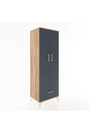 Hyperion Dolap 4 Raflı Tek Çekmeceli 2 Kapaklı 60x44x182 - S56M016V8B