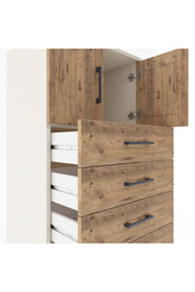 Hyperion Dolap Tek Raflı 6 Çekmeceli 2 Kapaklı 60x44x182 Aytaşı-Çam