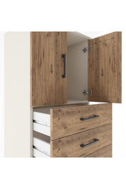 Hyperion Dolap Tek Raflı 5 Çekmeceli 2 Kapaklı 60x44x182 - S56M018V3B