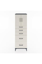 Hyperion Dolap Tek Raflı 5 Çekmeceli 2 Kapaklı 60x44x182 - S56M018V4B