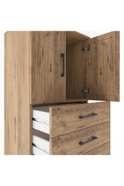 Hyperion Dolap Tek Raflı 5 Çekmeceli 2 Kapaklı 60x44x182 - S56M018V9B