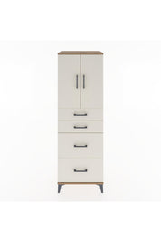 Hyperion Dolap Tek Raflı 4 Çekmeceli 2 Kapaklı 60x44x182 - S56M019V7B