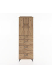 Hyperion Dolap Tek Raflı 4 Çekmeceli 2 Kapaklı 60x44x182 - S56M019V9B