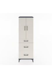 Hyperion Dolap 2 Raflı 3 Çekmeceli 2 Kapaklı 60x44x182 Antrasit-Aytaşı