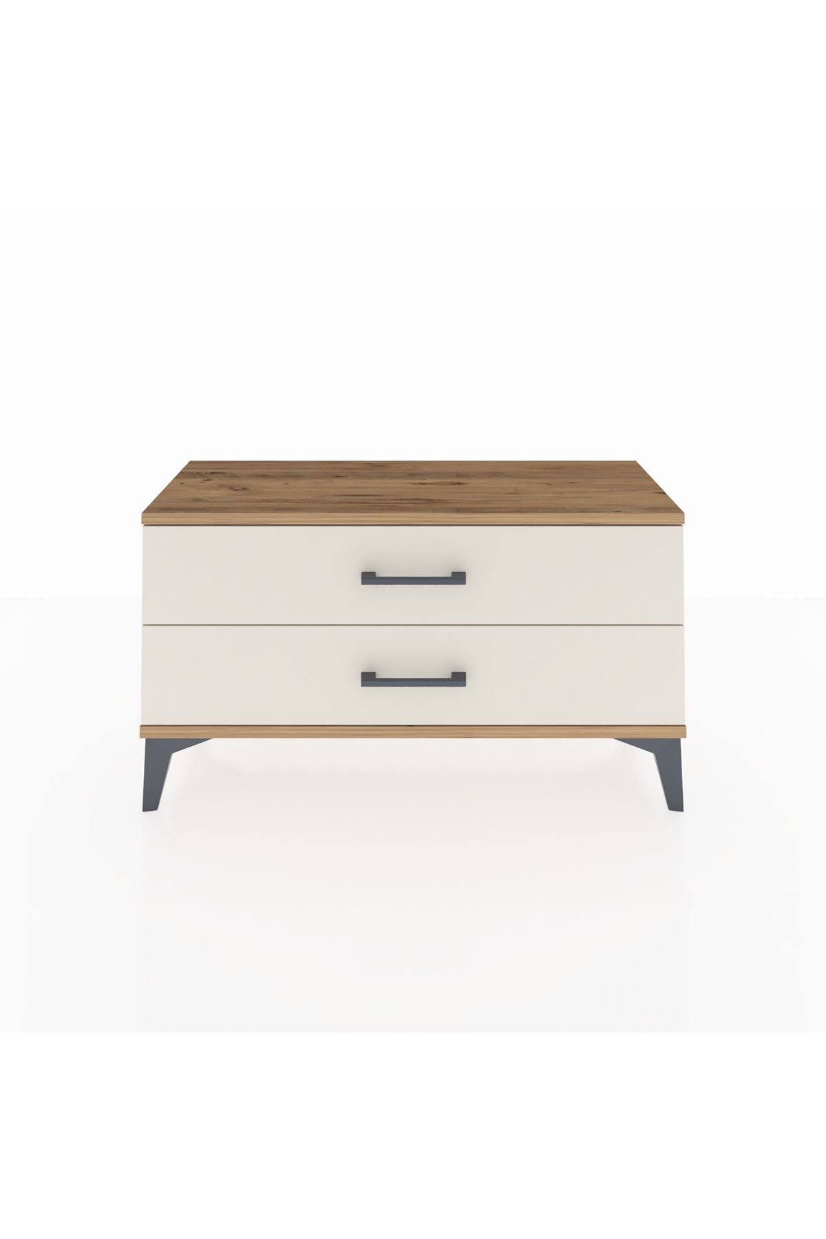 Arges Şifonyer 2 Çekmeceli 88x30x48 Çam-Aytaşı