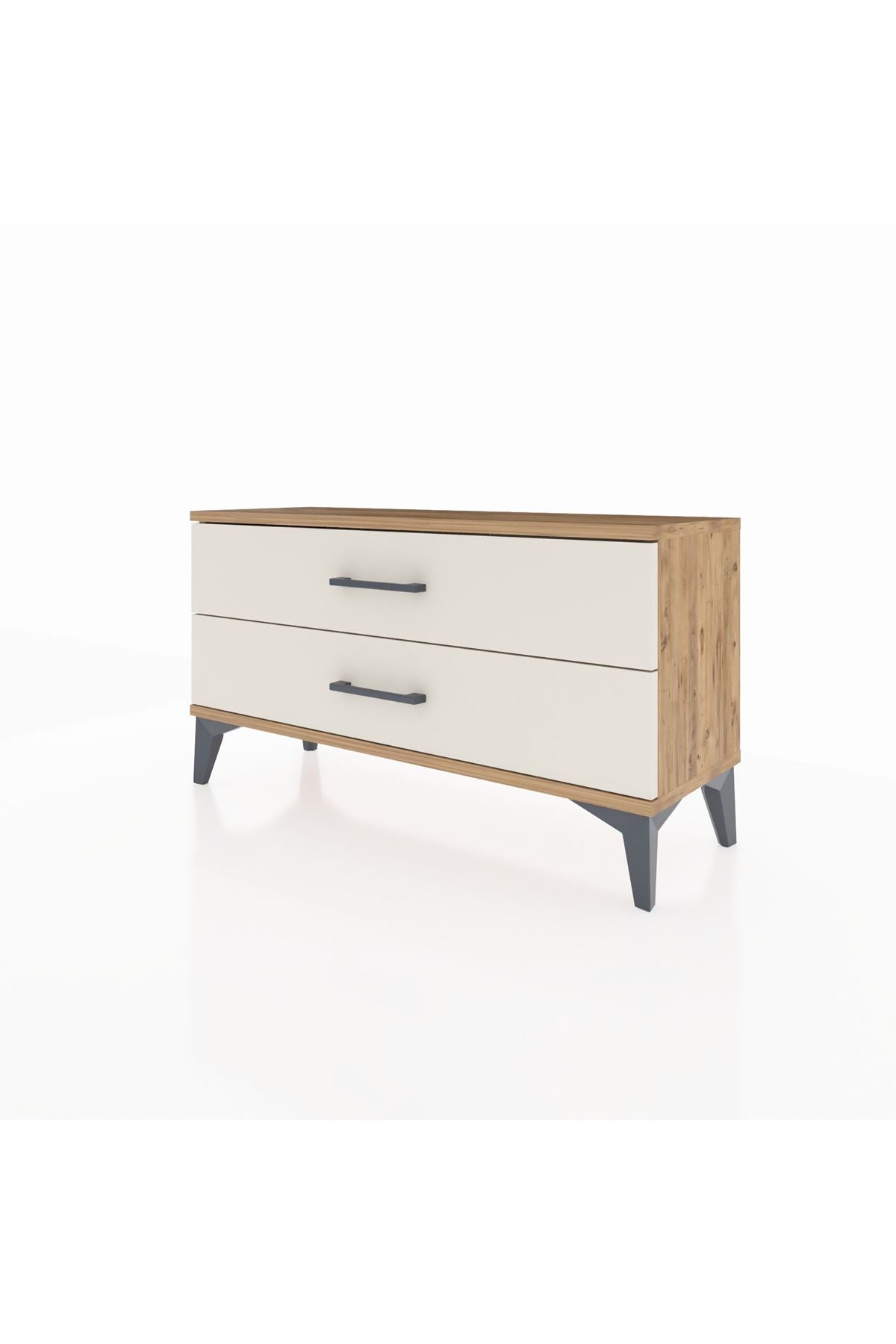 Arges Şifonyer 2 Çekmeceli 88x30x48 Çam-Aytaşı