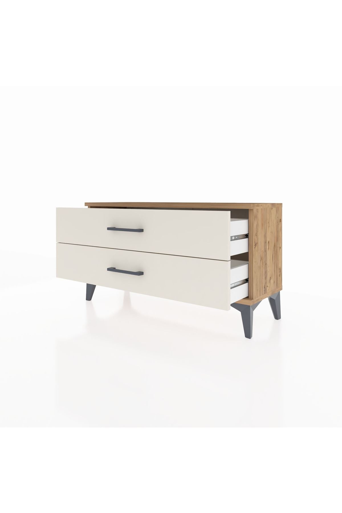 Arges Şifonyer 2 Çekmeceli 88x30x48 Çam-Aytaşı