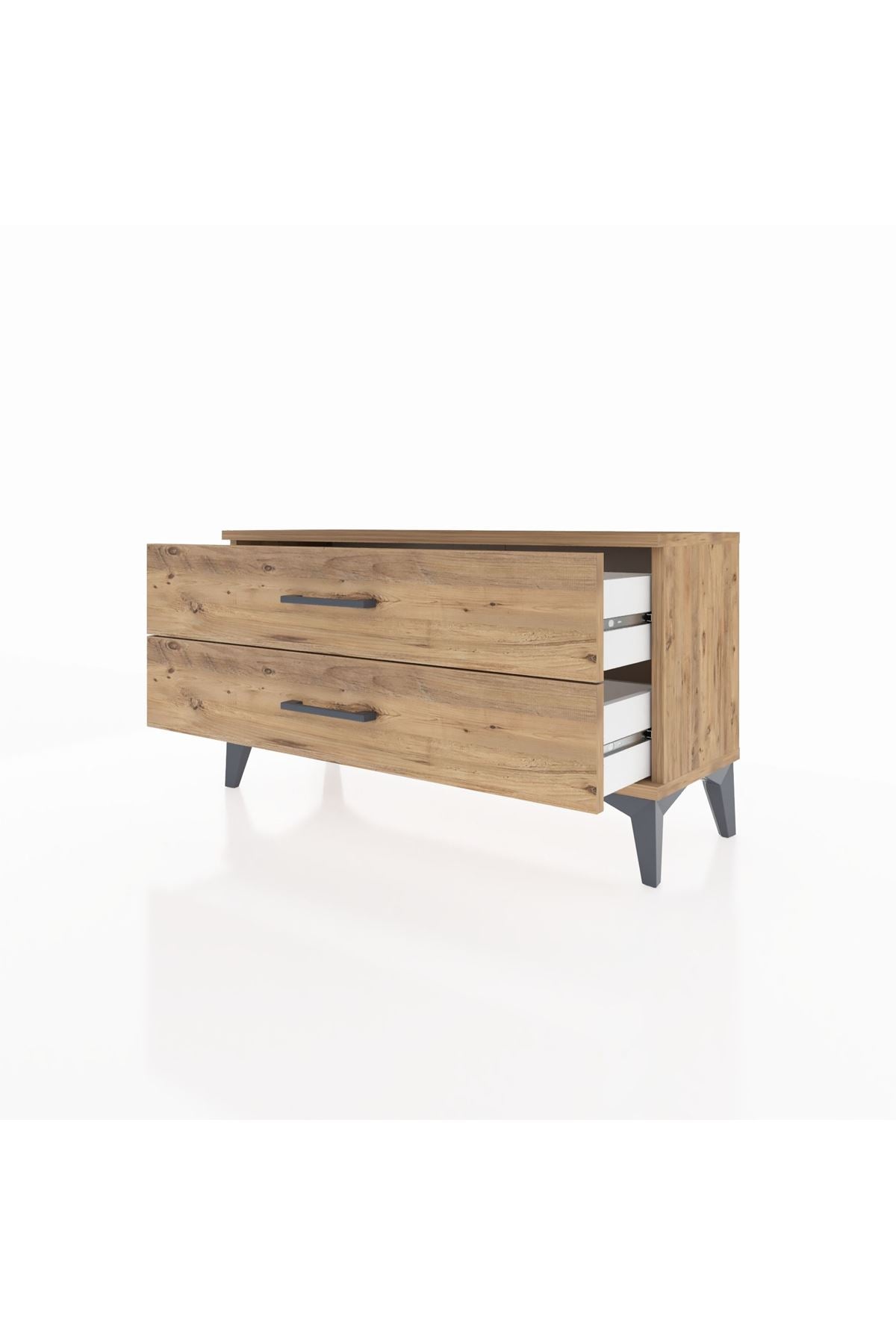 Arges Şifonyer 2 Çekmeceli 88x30x48 Çam-Çam