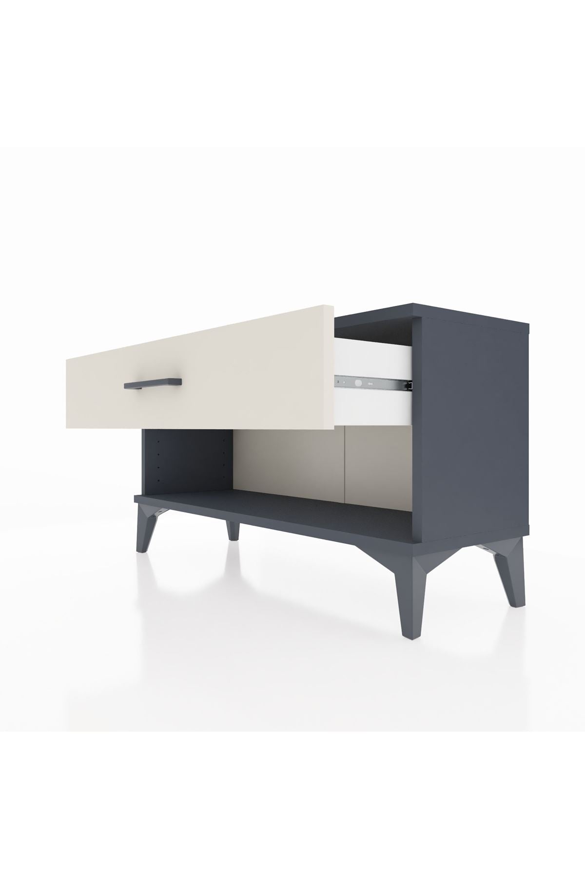 Arges Şifonyer Tek Çekmeceli 88x30x48 Antrasit-Aytaşı