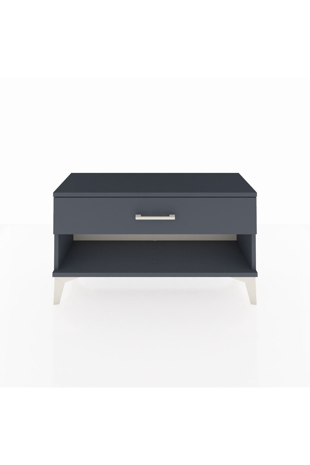 Arges Şifonyer Tek Çekmeceli 88x30x48 Antrasit-Antrasit