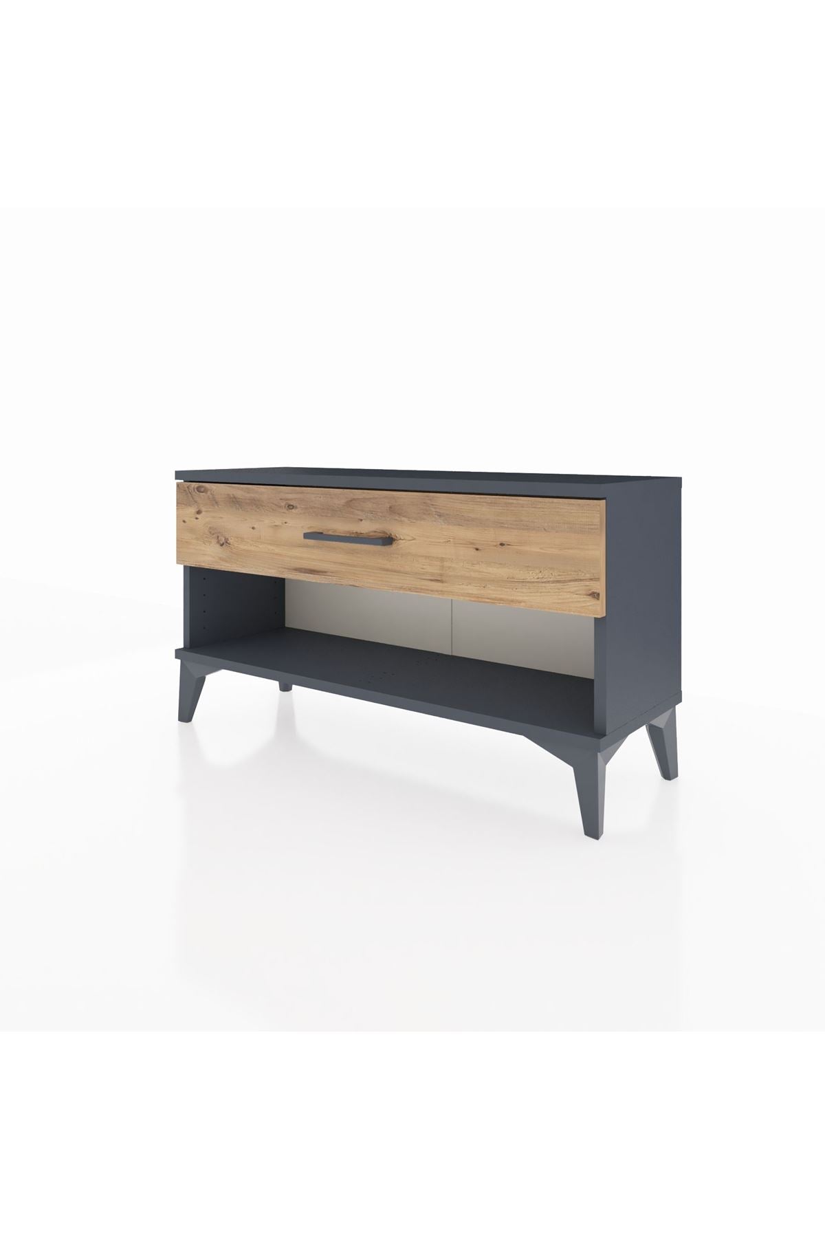 Arges Şifonyer Tek Çekmeceli 88x30x48 Antrasit-Çam