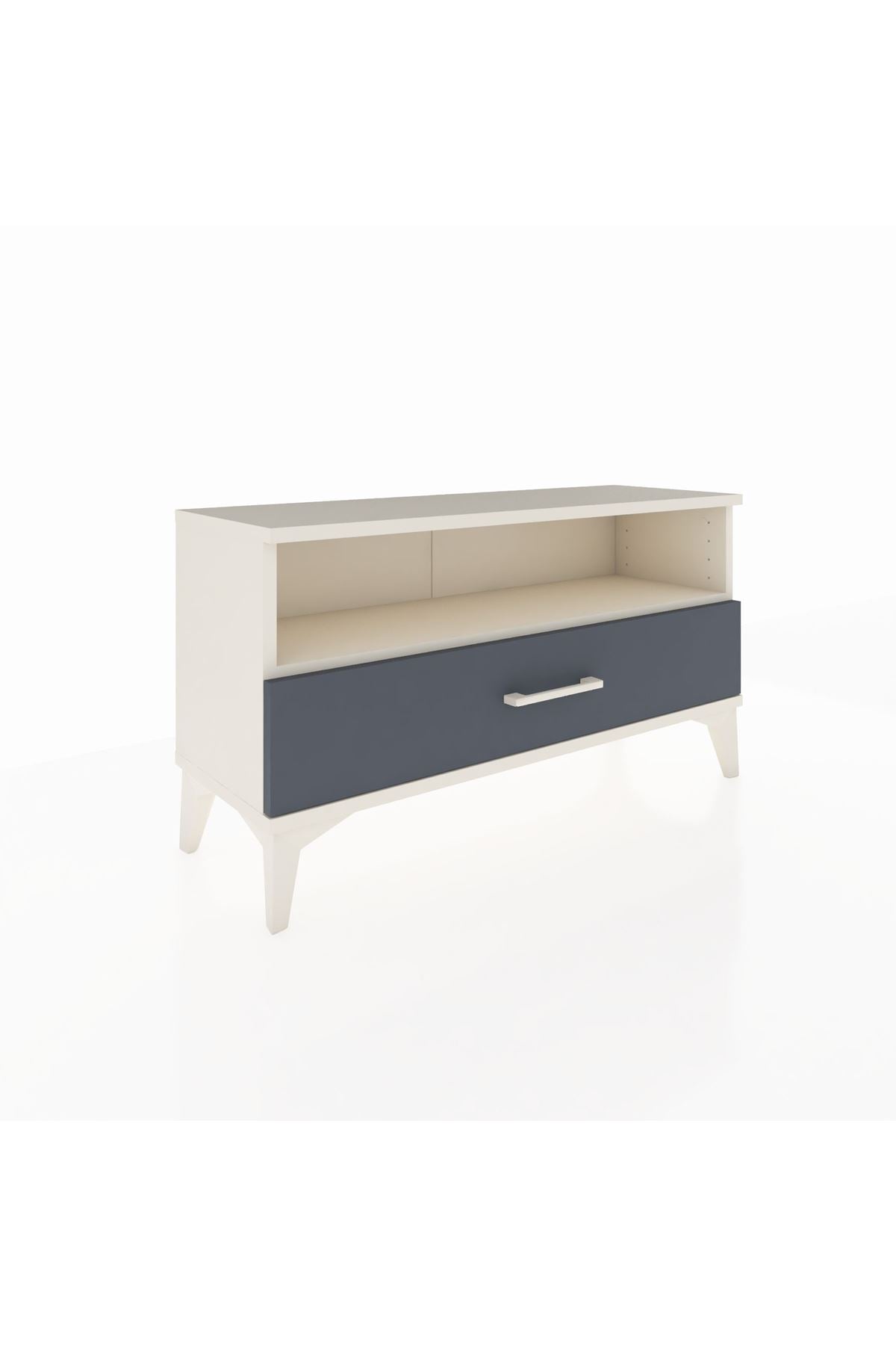 Arges Şifonyer Tek Raflı Tek Çekmeceli 88x30x48 Aytaşı-Antrasit