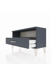 Arges Şifonyer Tek Raflı Tek Çekmeceli 88x30x48 Antrasit-Antrasit