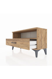 Arges Şifonyer Tek Raflı Tek Çekmeceli 88x30x48 Çam-Çam