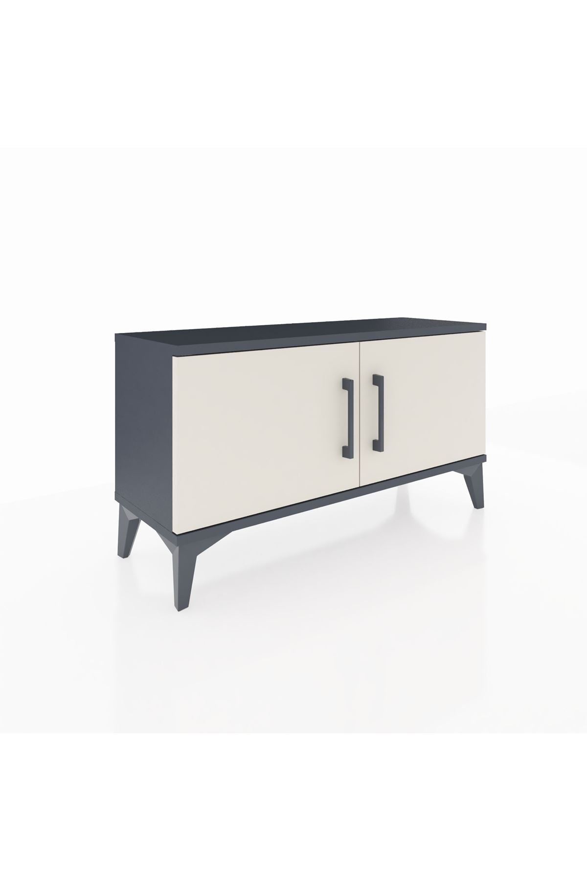 Arges Şifonyer Tek Raflı 2 Kapaklı 88x30x48 Antrasit-Aytaşı