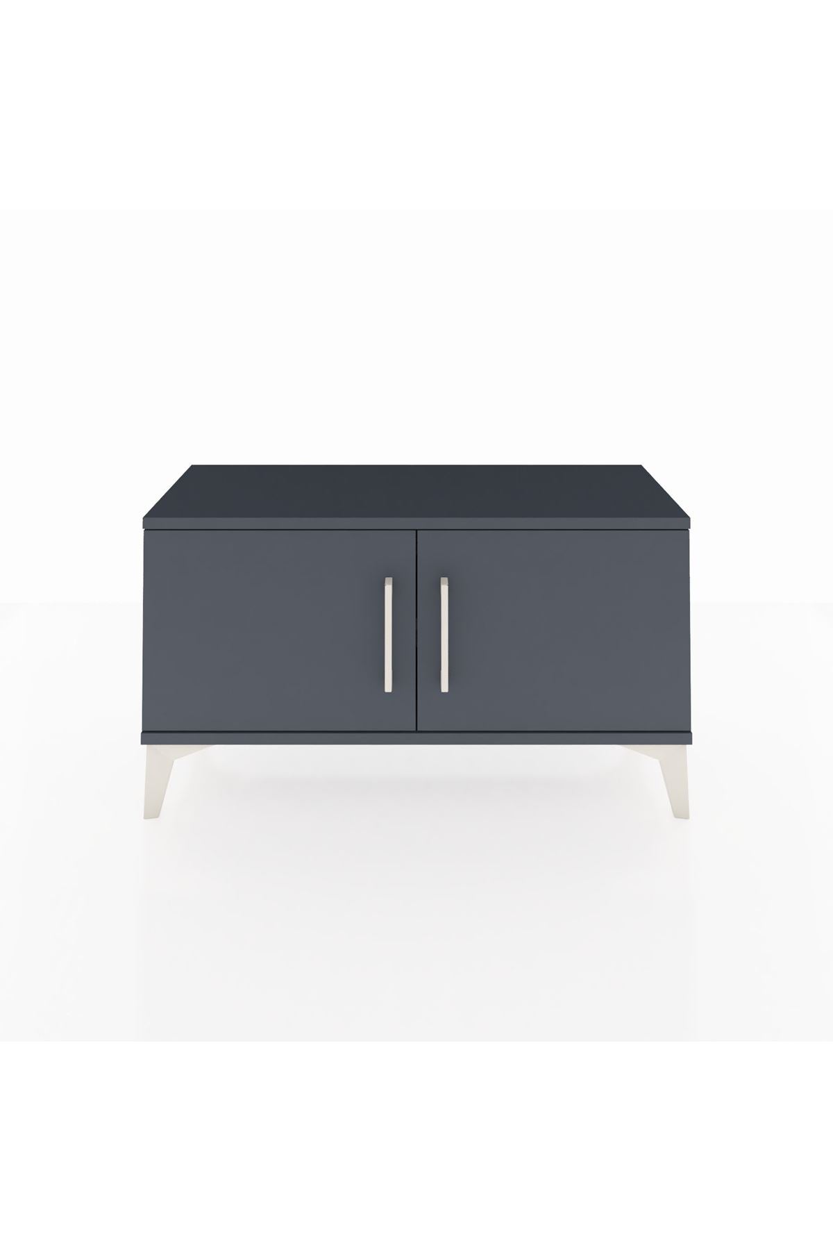 Arges Şifonyer Tek Raflı 2 Kapaklı 88x30x48 Antrasit-Antrasit