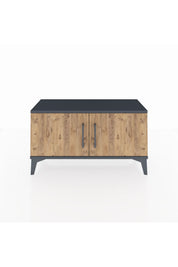 Arges Şifonyer Tek Raflı 2 Kapaklı 88x30x48 Antrasit-Çam