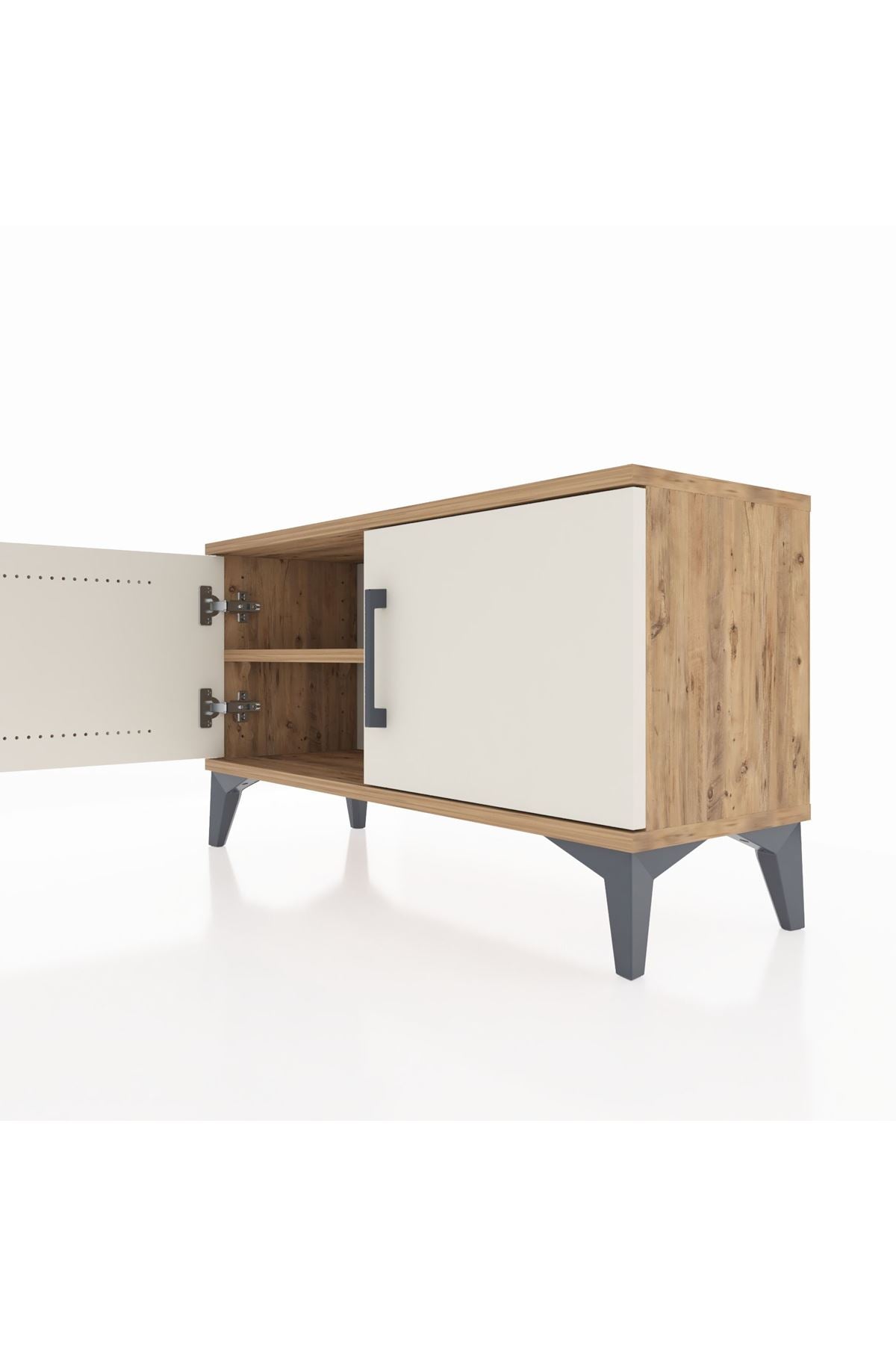 Arges Şifonyer Tek Raflı 2 Kapaklı 88x30x48 Çam-Aytaşı