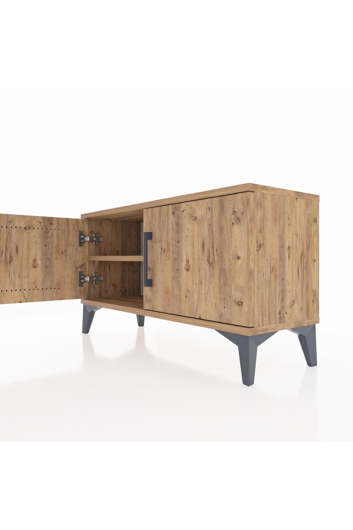 Arges Şifonyer Tek Raflı 2 Kapaklı 88x30x48 Çam-Çam