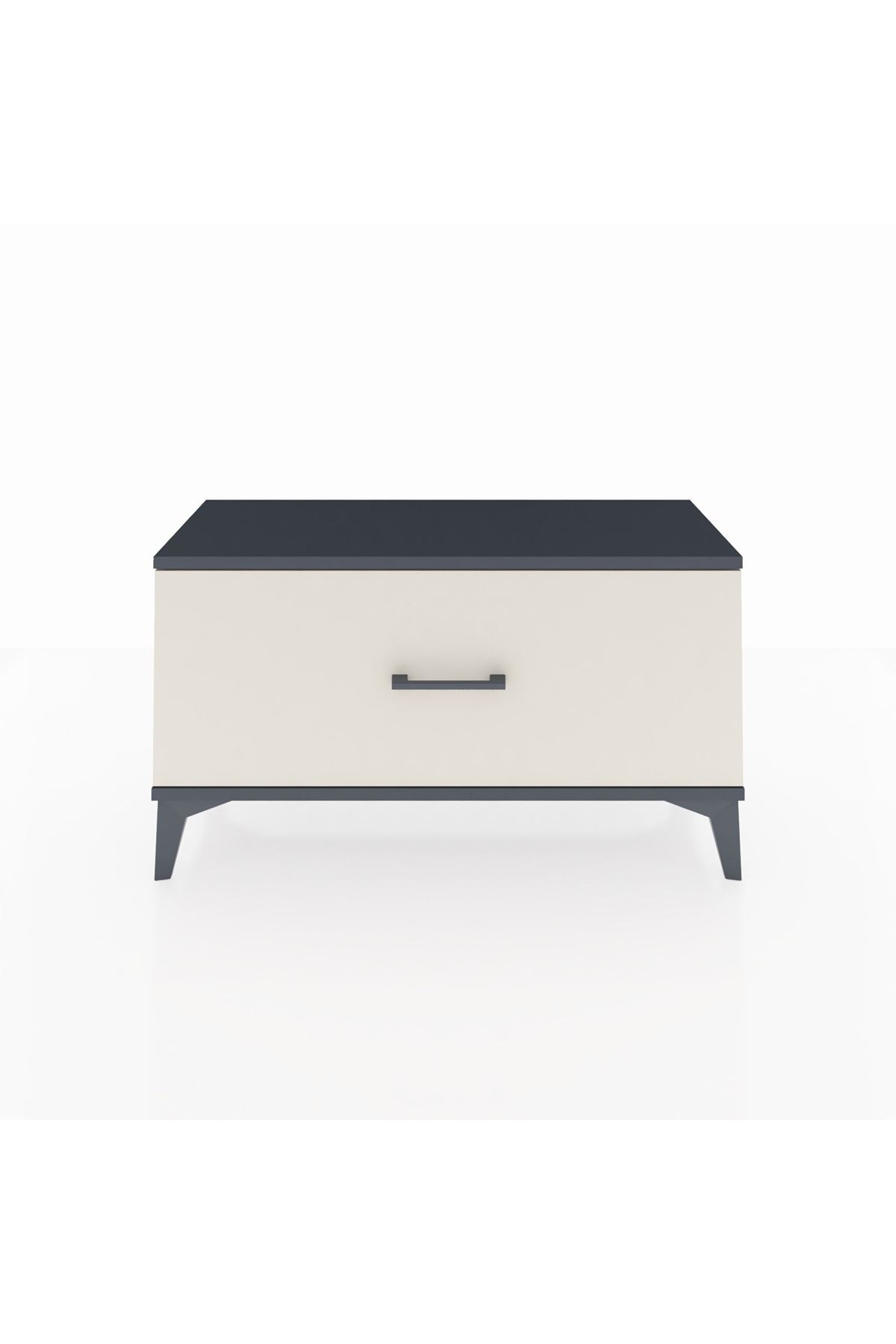 Arges Şifonyer Tek Çekmeceli 88x30x48 Antrasit-Aytaşı