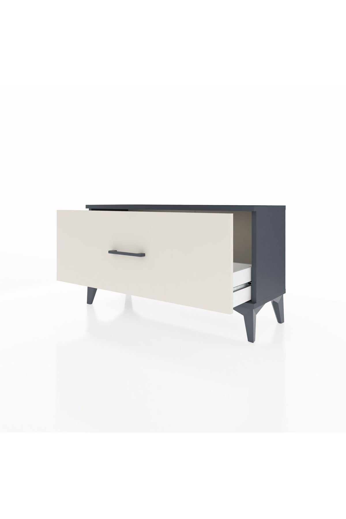 Arges Şifonyer Tek Çekmeceli 88x30x48 Antrasit-Aytaşı