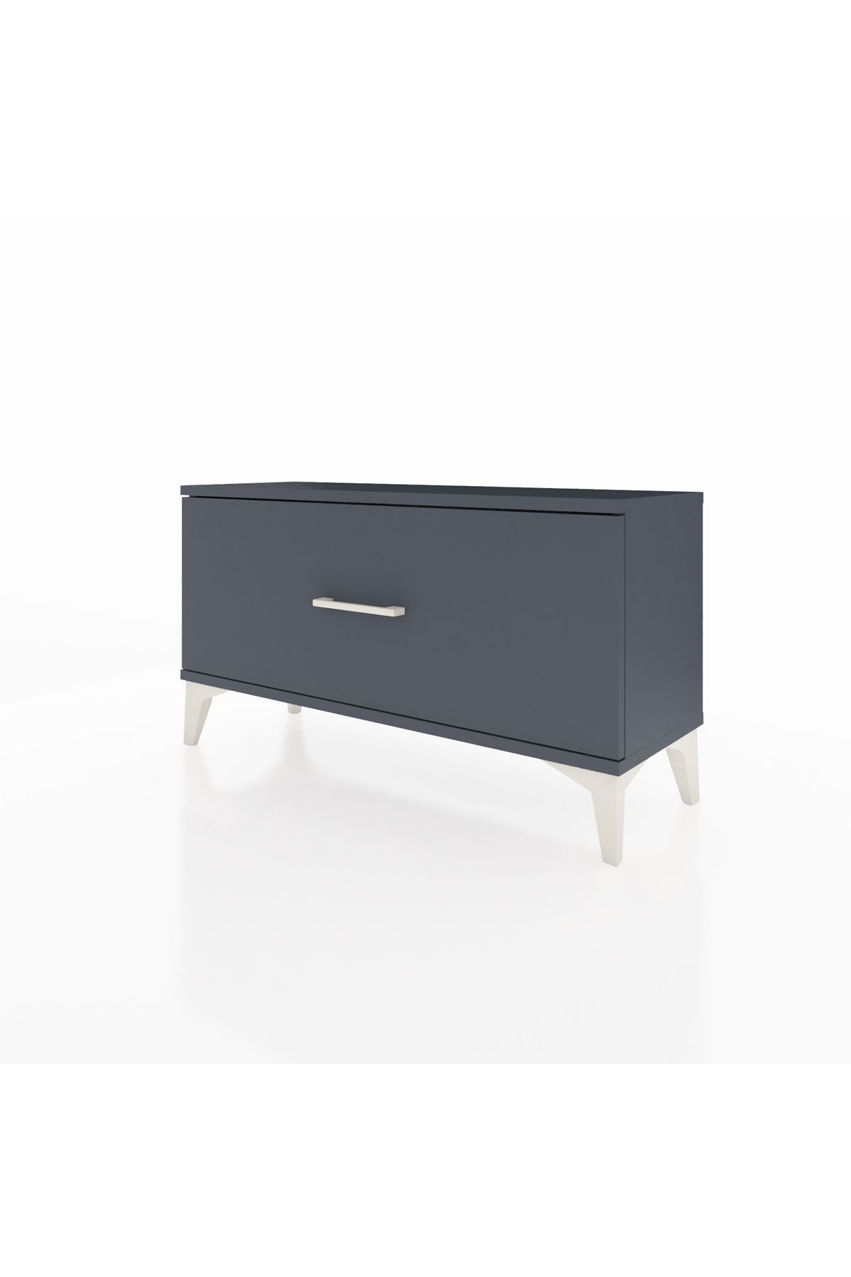 Arges Şifonyer Tek Çekmeceli 88x30x48 Antrasit-Antrasit