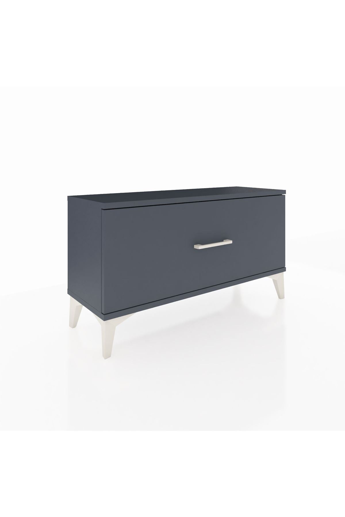 Arges Şifonyer Tek Çekmeceli 88x30x48 Antrasit-Antrasit