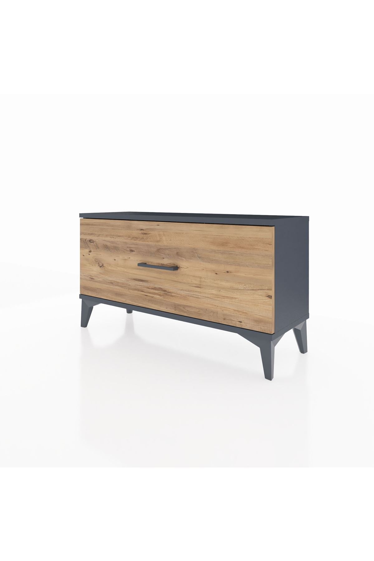 Arges Şifonyer Tek Çekmeceli 88x30x48 Antrasit-Çam