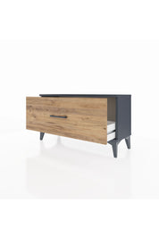 Arges Şifonyer Tek Çekmeceli 88x30x48 Antrasit-Çam