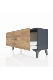 Arges Şifonyer Tek Çekmeceli 88x30x48 Antrasit-Çam