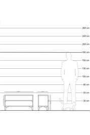 Arges Şifonyer Tek Raflı 88x30x48 Çam-Çam