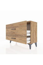 Arges Şifonyer 2 Çekmeceli 88x30x64 Çam-Çam
