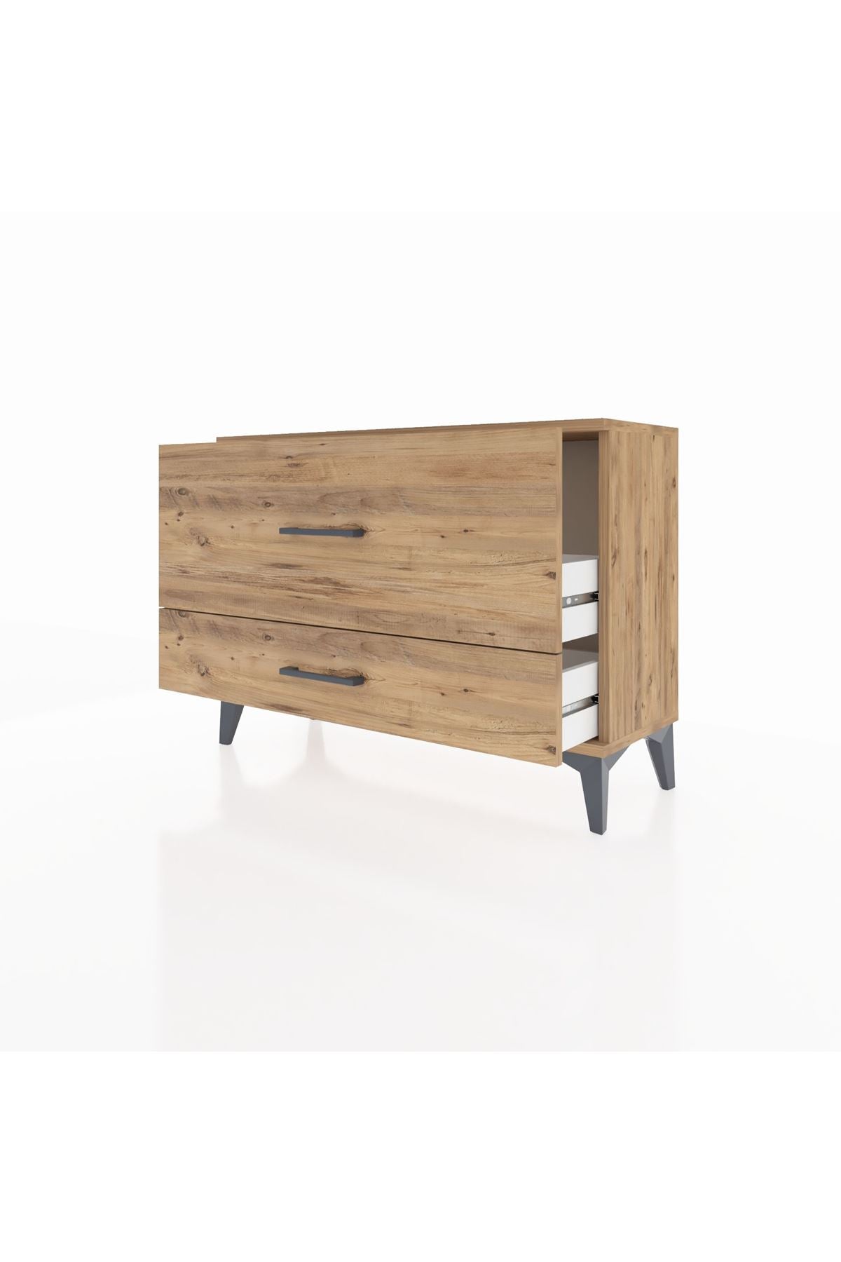 Arges Şifonyer 2 Çekmeceli 88x30x64 Çam-Çam