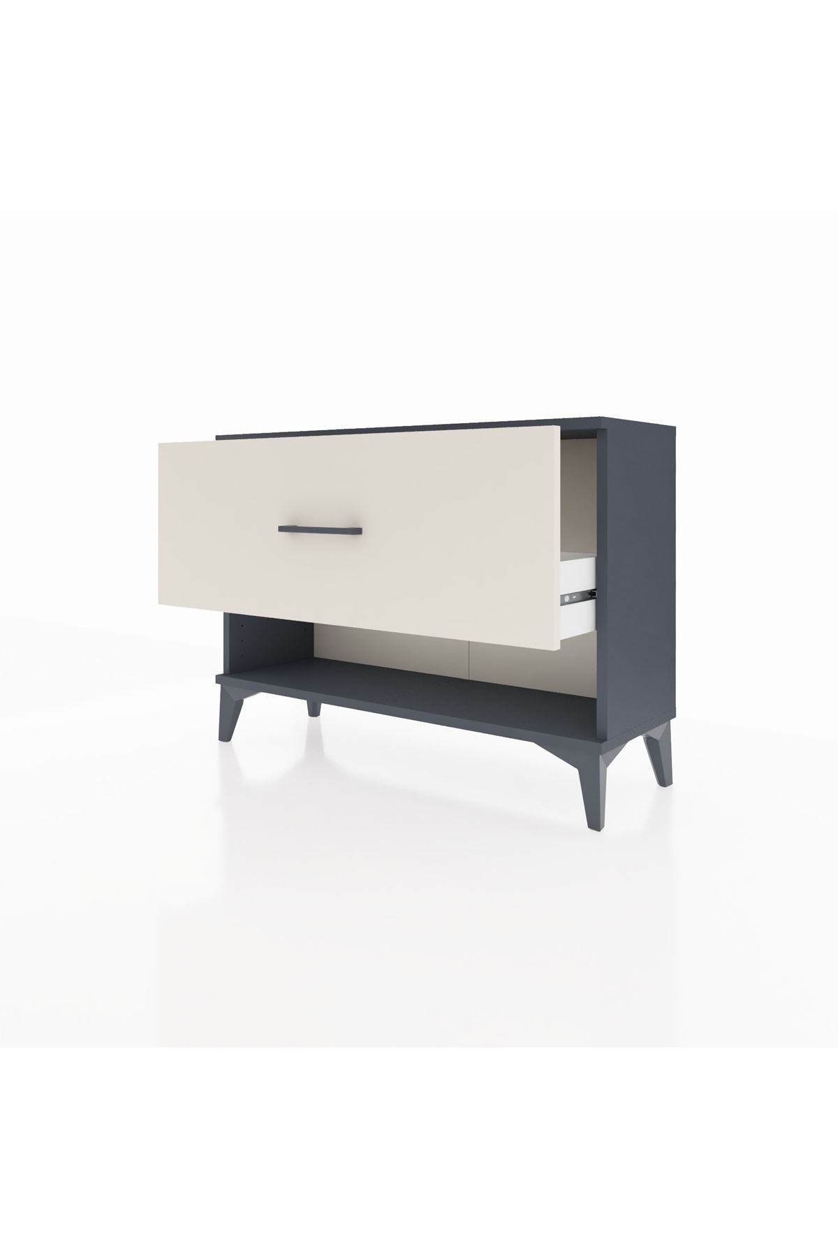 Arges Şifonyer Tek Çekmeceli 88x30x64 Antrasit-Aytaşı