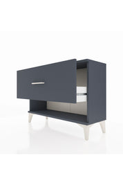 Arges Şifonyer Tek Çekmeceli 88x30x64 Antrasit-Antrasit