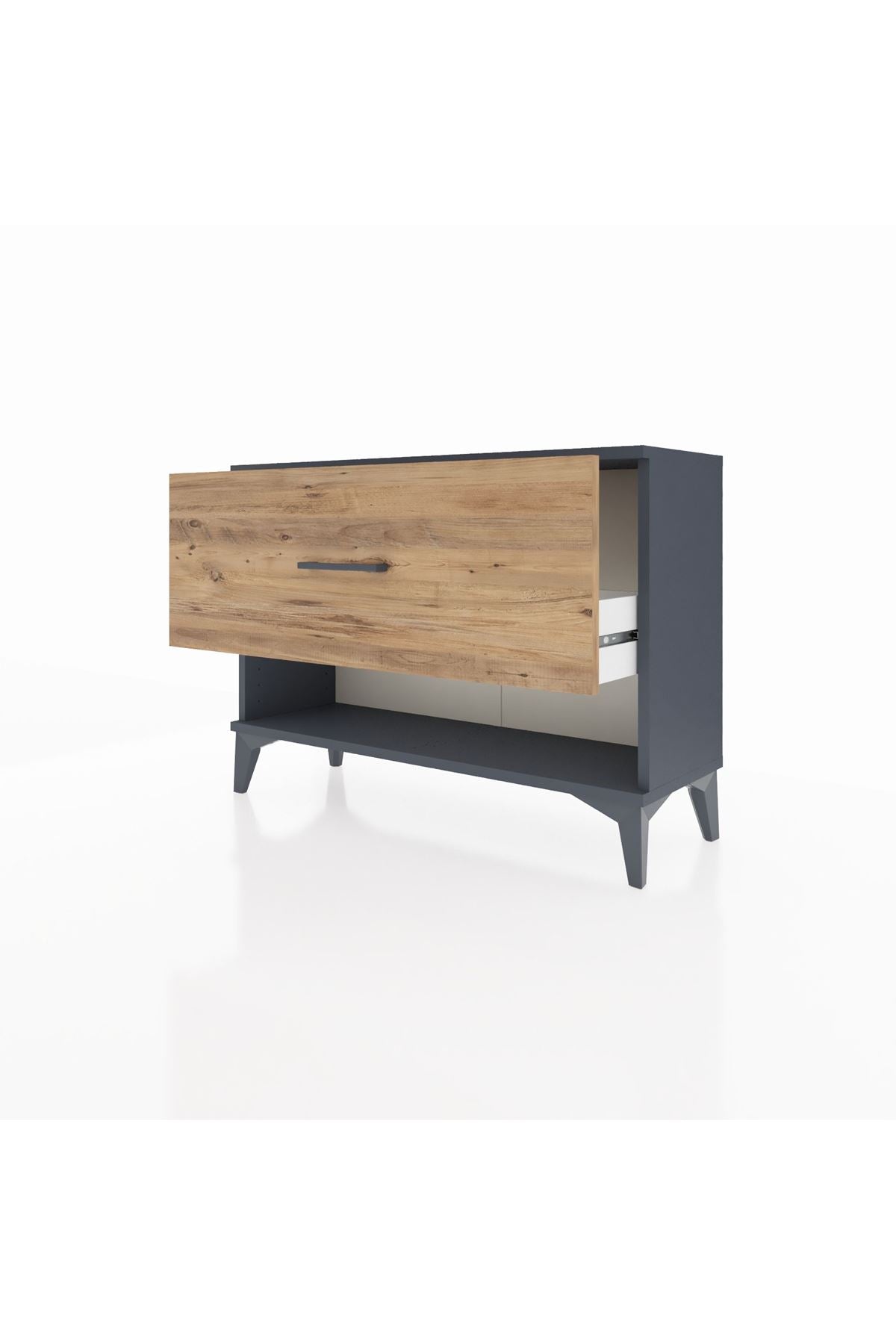 Arges Şifonyer Tek Çekmeceli 88x30x64 Antrasit-Çam